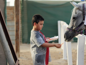 دور الخيول في علاج الأطفال المصابين بالتوحد