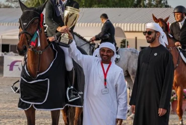 الفارس السوري أسامة الزبيبي يفوز بلقب الباهية الدولية لقفز الحواجز