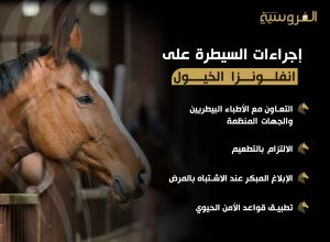 إجراءات السيطرة على انفلونزا الخيول