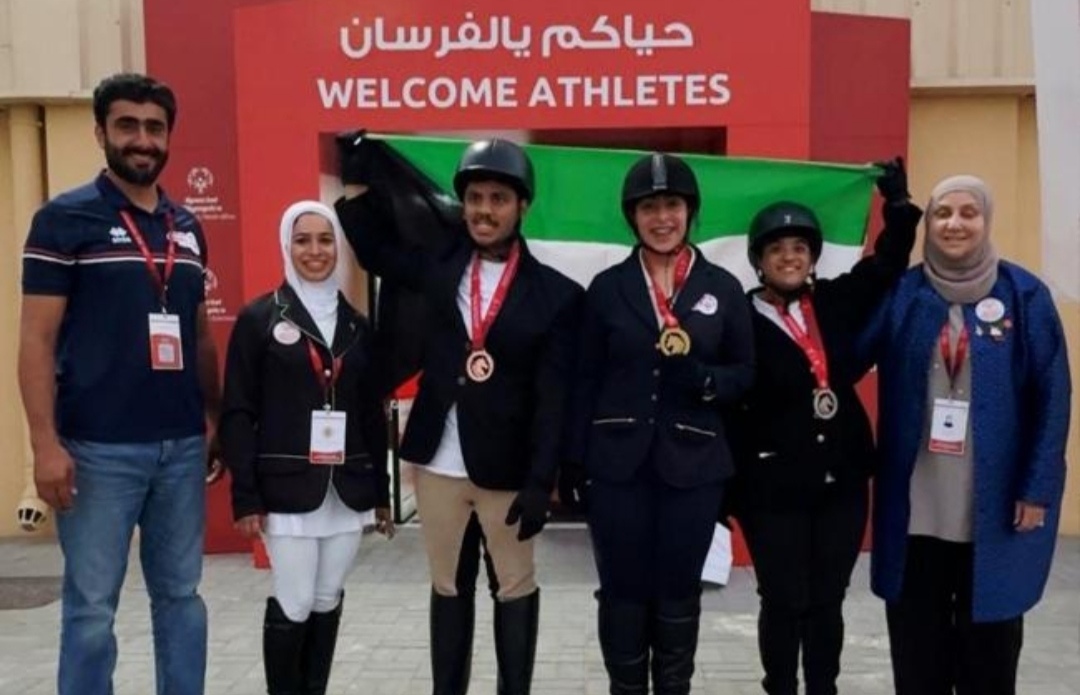 الكويت تحصد المراكز الثلاثة الأولى في فروسية الأولمبياد الخاص