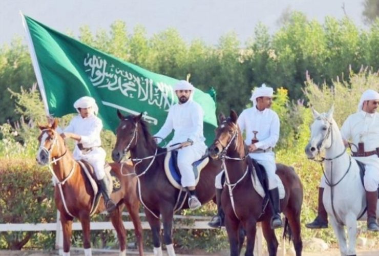 الخيل العربية تحضر في احتفالات اليوم الوطني بمحافظة العقيق